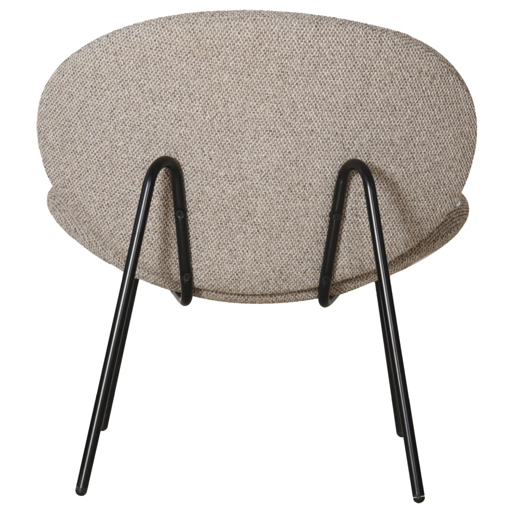 Poltrona in tessuto screziato SACHA taupe