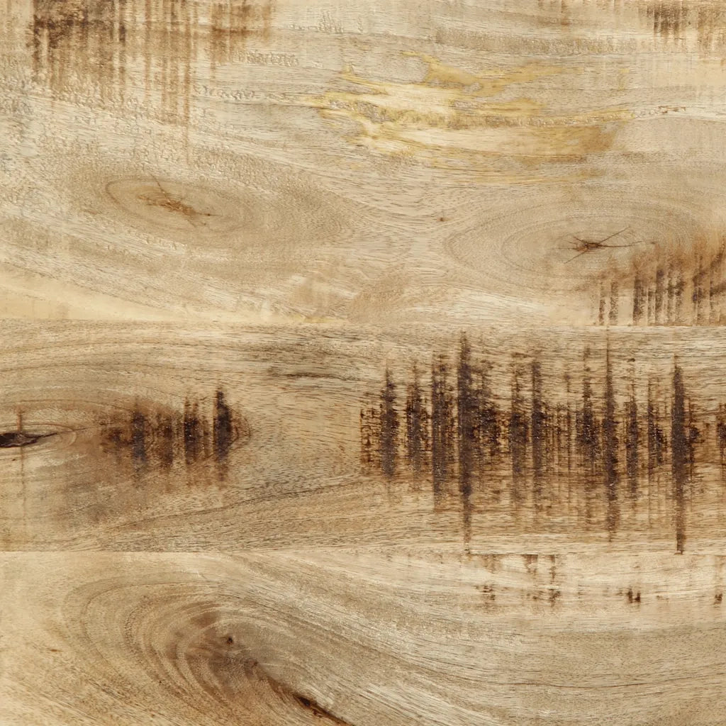 Testiera 100 cm in Legno Massello di Mango e Ferro 4017543
