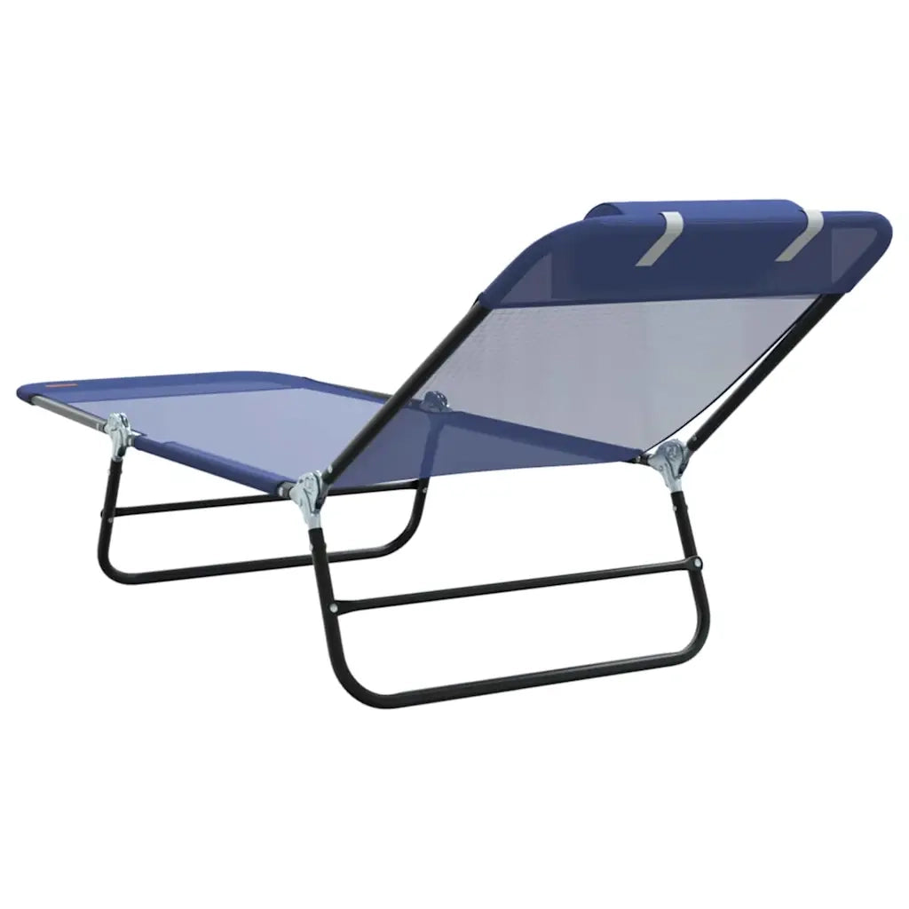 Lettino prendisole pieghevole Blu navy 182 x 55 x 85,5 cm 42003154
