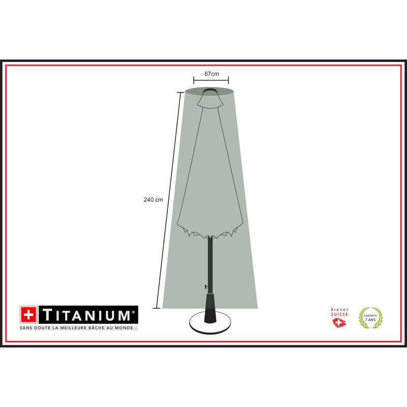 Copertura TITANIUMÂ® per ombrellone 240 x 67 cm