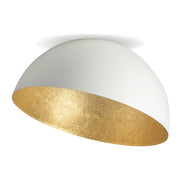Plafoniera da soffitto Sfera bianco-oro Ø70 E27 Sigma