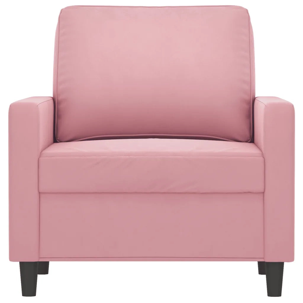 Poltrona | Sedia Relax Rosa 60 cm Velluto