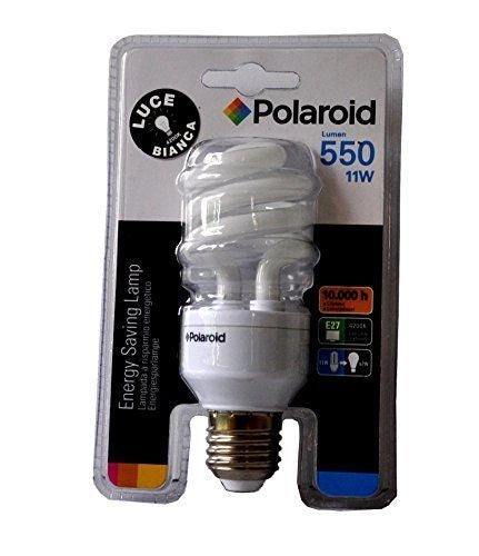 Polaroid Lampadina Spirale 11w E27 4200k 550lm Luce Bianca