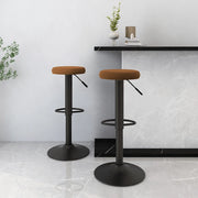 Sgabelli da Bar 2 pz Marroni in Velluto 333141