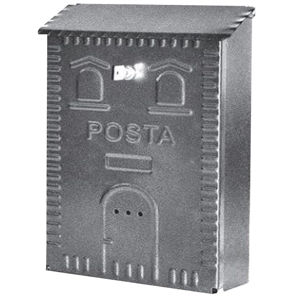 Trade Shop - Cassetta Posta Postale In Ferro Battuto Esterno Buca Lettere 25x38x8cm -