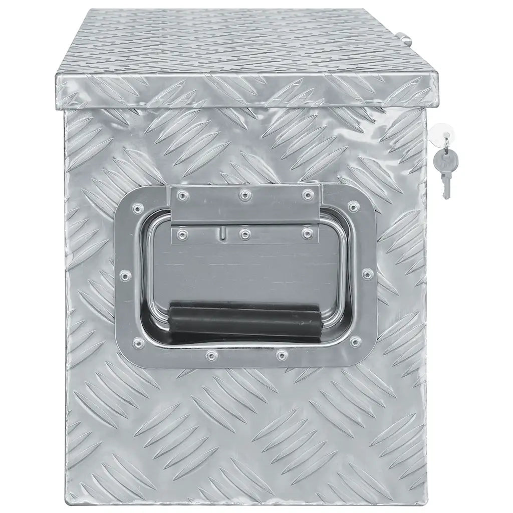 Cassetta in Alluminio 80,5x22x22 cm Argento 142937