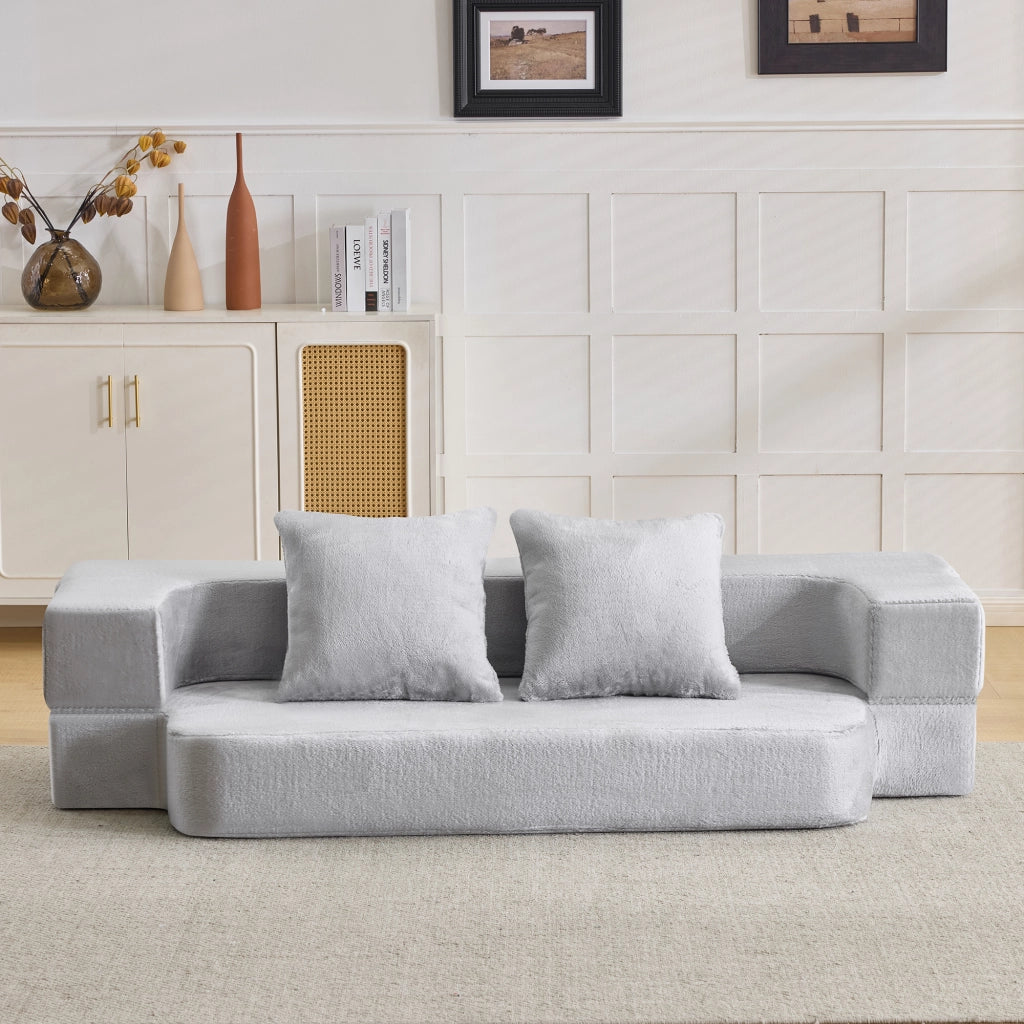 Divano Trasformabile Moderno ¨C MINIMAL ¨C Grigio Chiaro