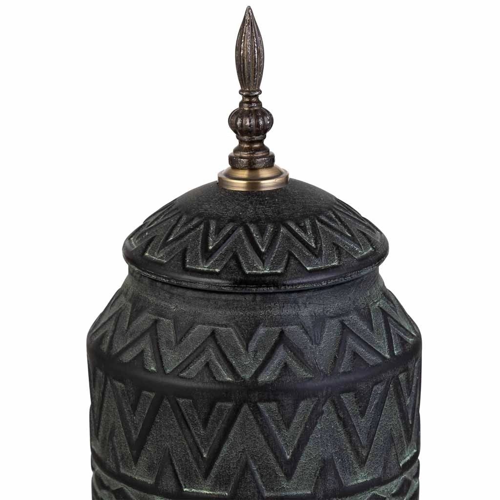 Vaso in ceramica nera, D15,5x41,5h cm