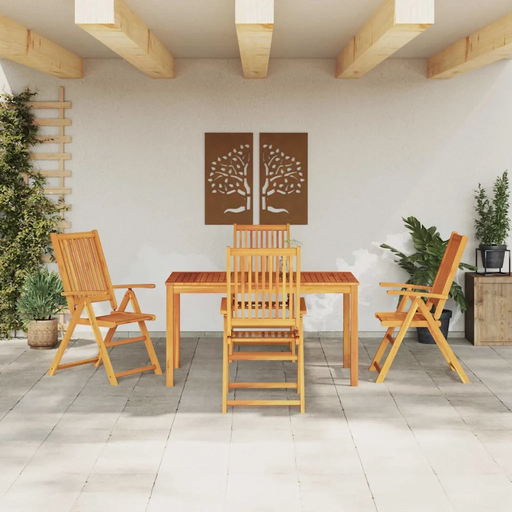 Set da Pranzo per Giardino 5 pcs Marrone 3375619
