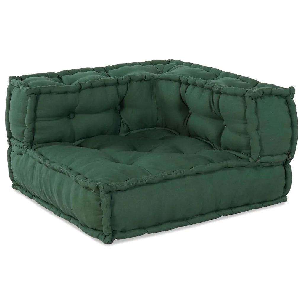 Divano modulare 3 pcs Verde Tessuto 3315077