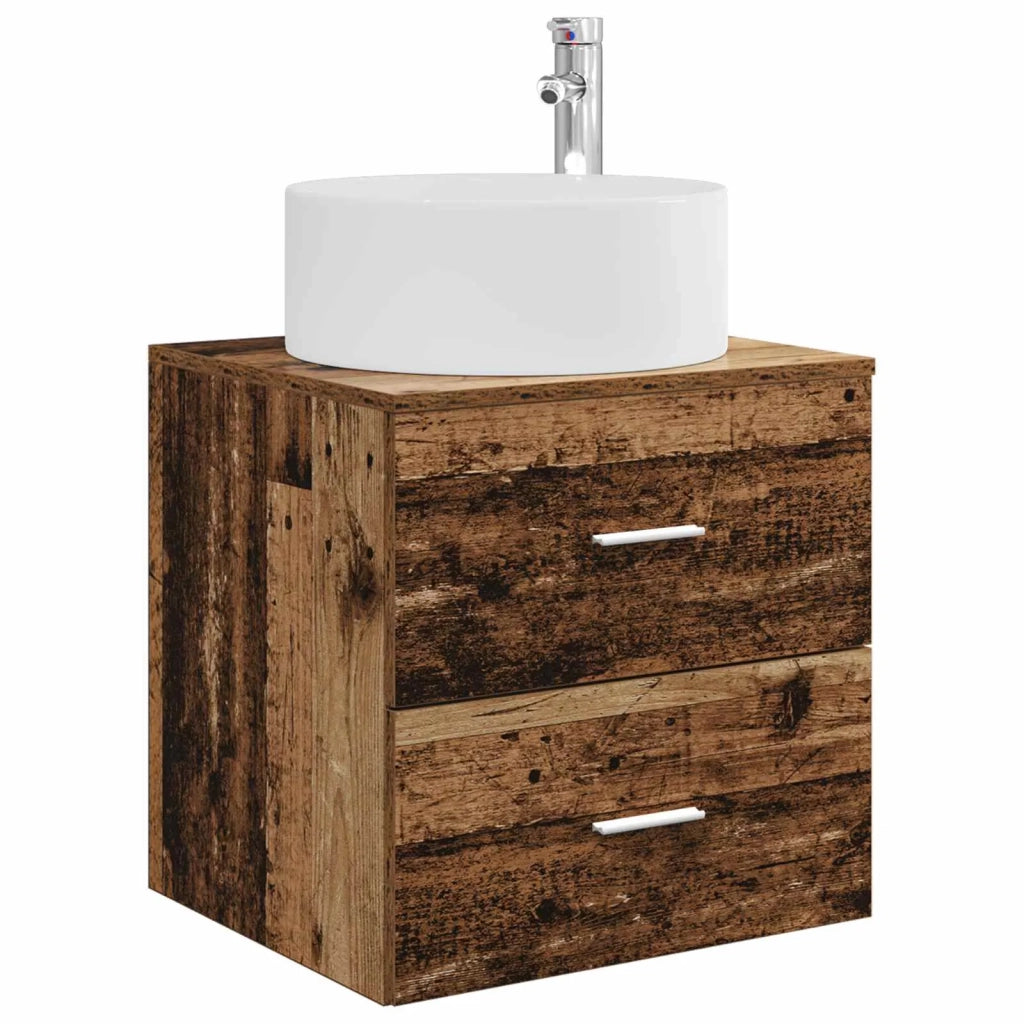 Set di mobili per il bagno 5 pz Legno antico 3407093