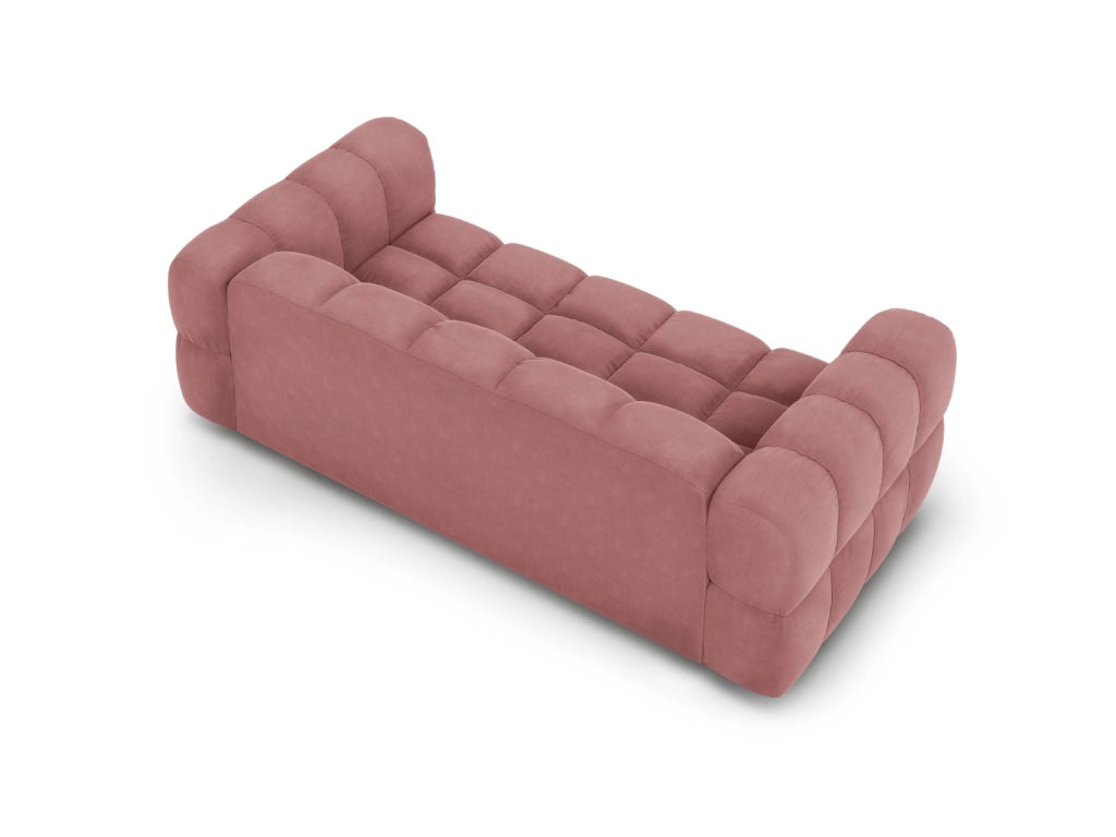 Cosmopolitan Design - Divano "Sky" 3 posti in velluto salmone 