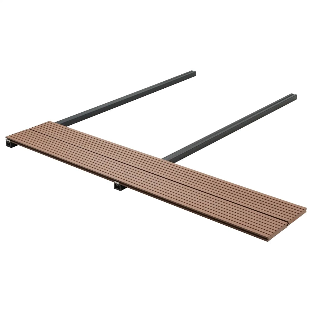 Pavimento da Deck 78 pcs Marrone Chiaro WPC 3444736