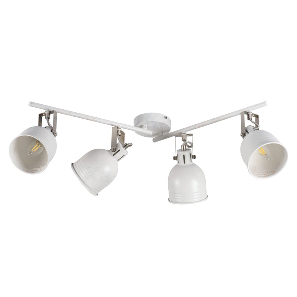Faretto parete/soffitto 4 luci bianco DERATO Kanlux