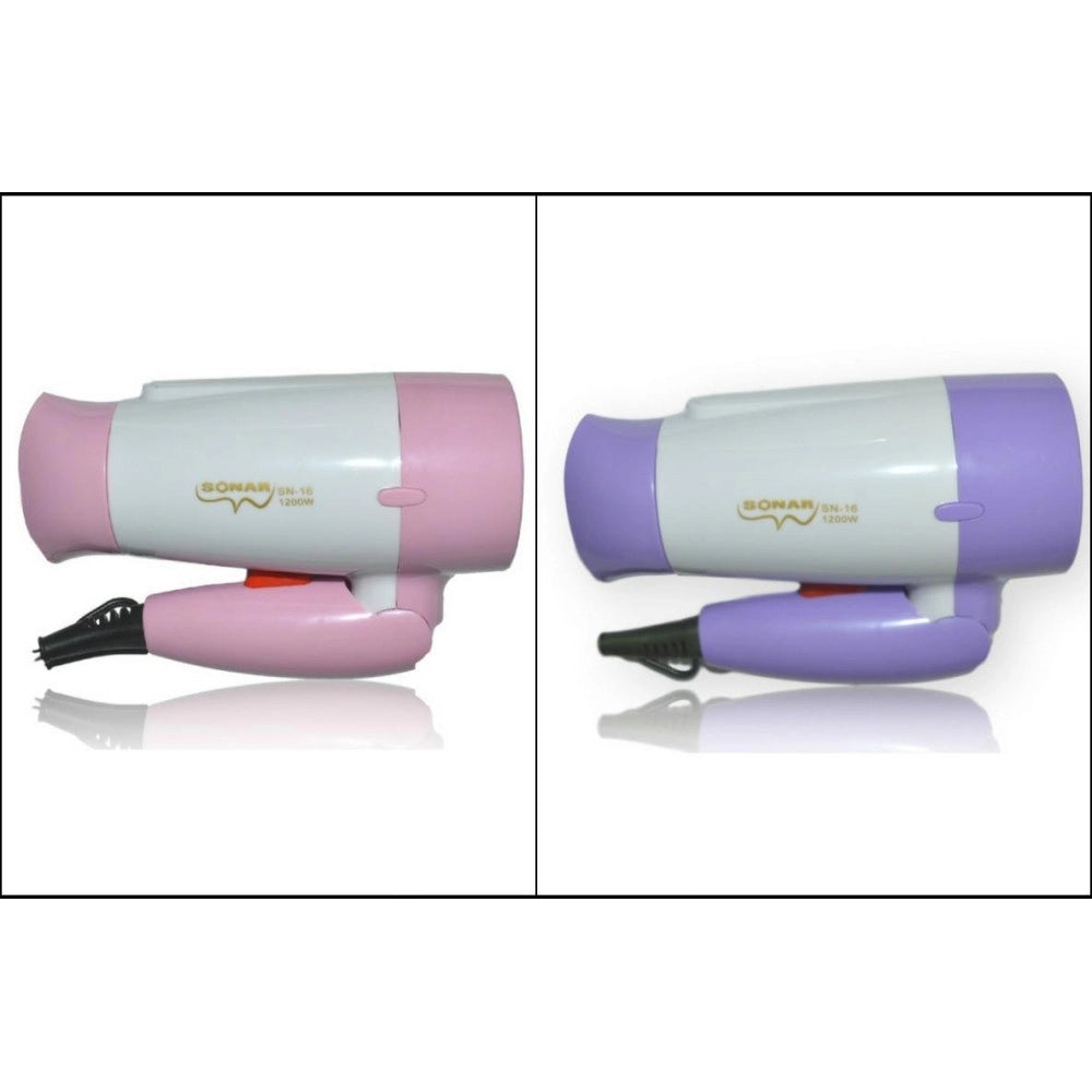 Trade Shop - Phono Mini Asciugacapelli Sonar 1200 Watt Da Viaggio Sport Pieghevole Casa -