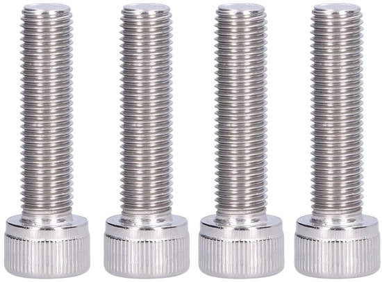 Viti a 5 viti Zeskante - Acciaio Inox - M10 x 50 mm - Filo Fine - Materiale di Montaggio - Adatto per Opere Edili - Viti a Inbus