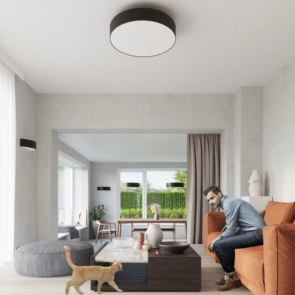 Lampada a soffitto SKALA 70 nero