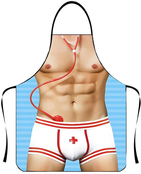 Grembiule da cucina divertente - Costume da barbecue - Grembiule per uomo - 1 pezzo