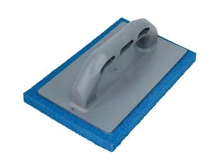 FRATTONE SPUGNA BLU MANICO PLASTICA- - cm.22x14 - 3 pezzi