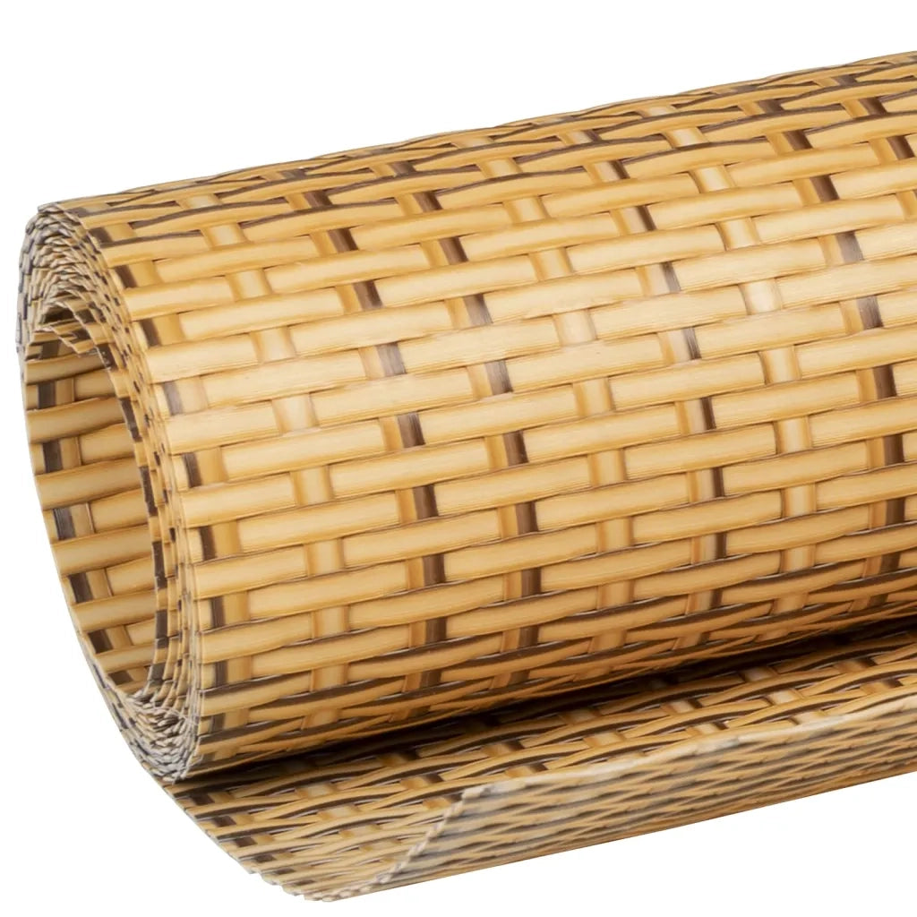 Paravento da Balcone Marrone Chiaro 500x80 cm in Polyrattan 156271