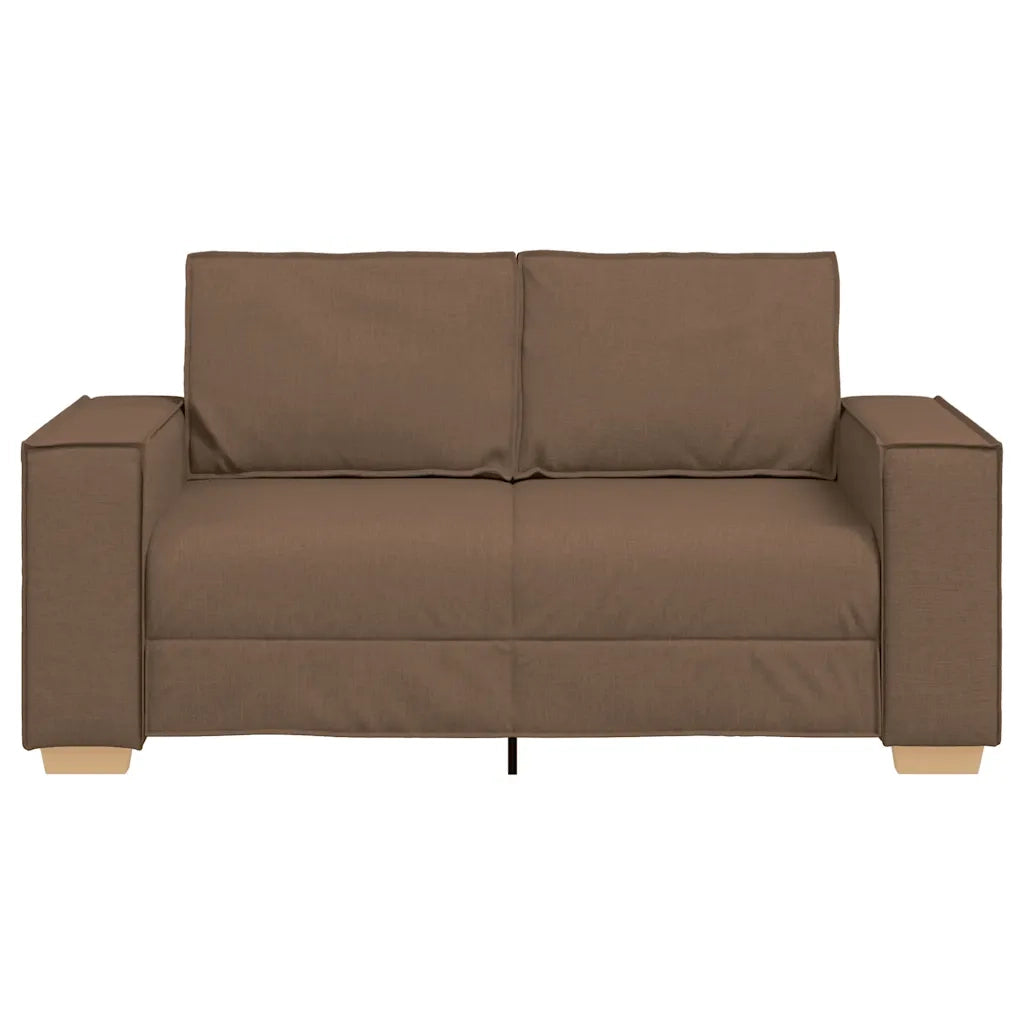 Divano a 2 posti Marrone 160x78x84 cm Tessuto 4104974