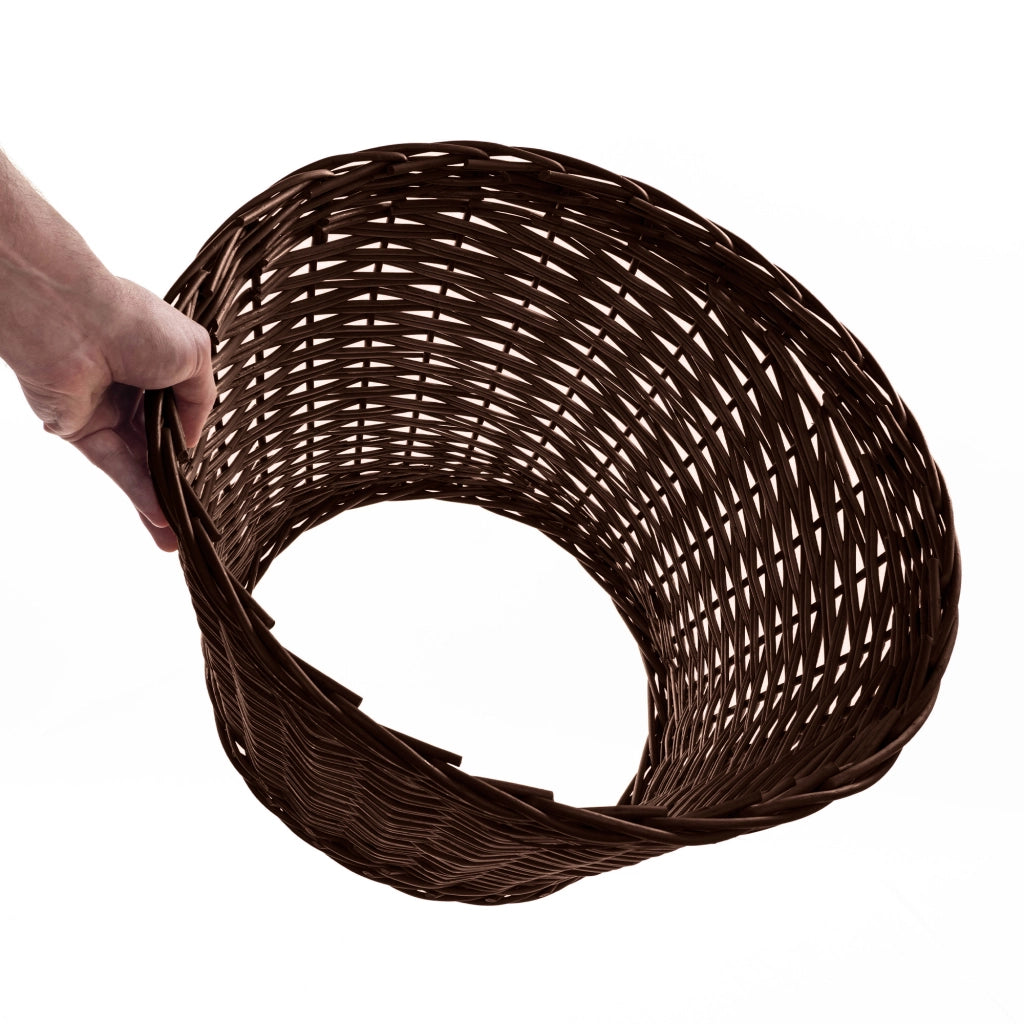 Copertura in vimini KADAX per supporto albero di Natale 55 cm, colore marrone.
