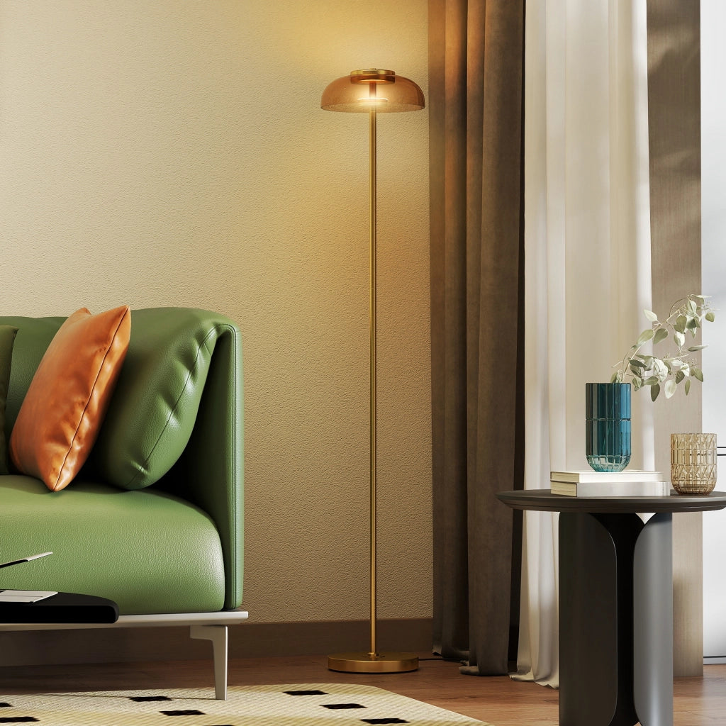 Lampada da terra ¨C Minimal ¨C 25x25x134 cm, ottone