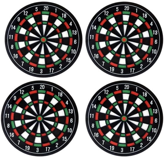 Set di 4 piedini a forma di dadi, piedini per bicchieri in bar, caffè, a casa, a feste e in ufficio.