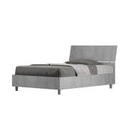 BS COM Letto una piazza e mezza contenitore 120x190 testata inclinata cemento