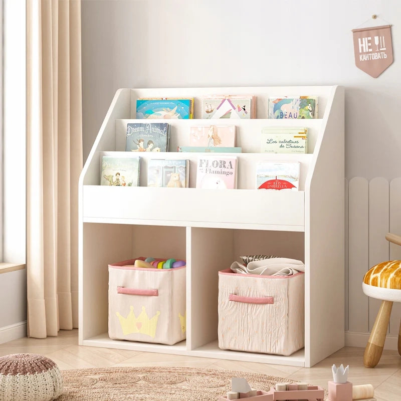 Scaffale per libri e giornali per bambini Mobile per giocattoli Libreria verticale