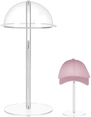 Supporto per cappelli adattabile 13-33 cm - Supporto per cappelli - Supporto per parrucche - Acrilico - Translucido - 1 pezzo - Supporto per cappelli