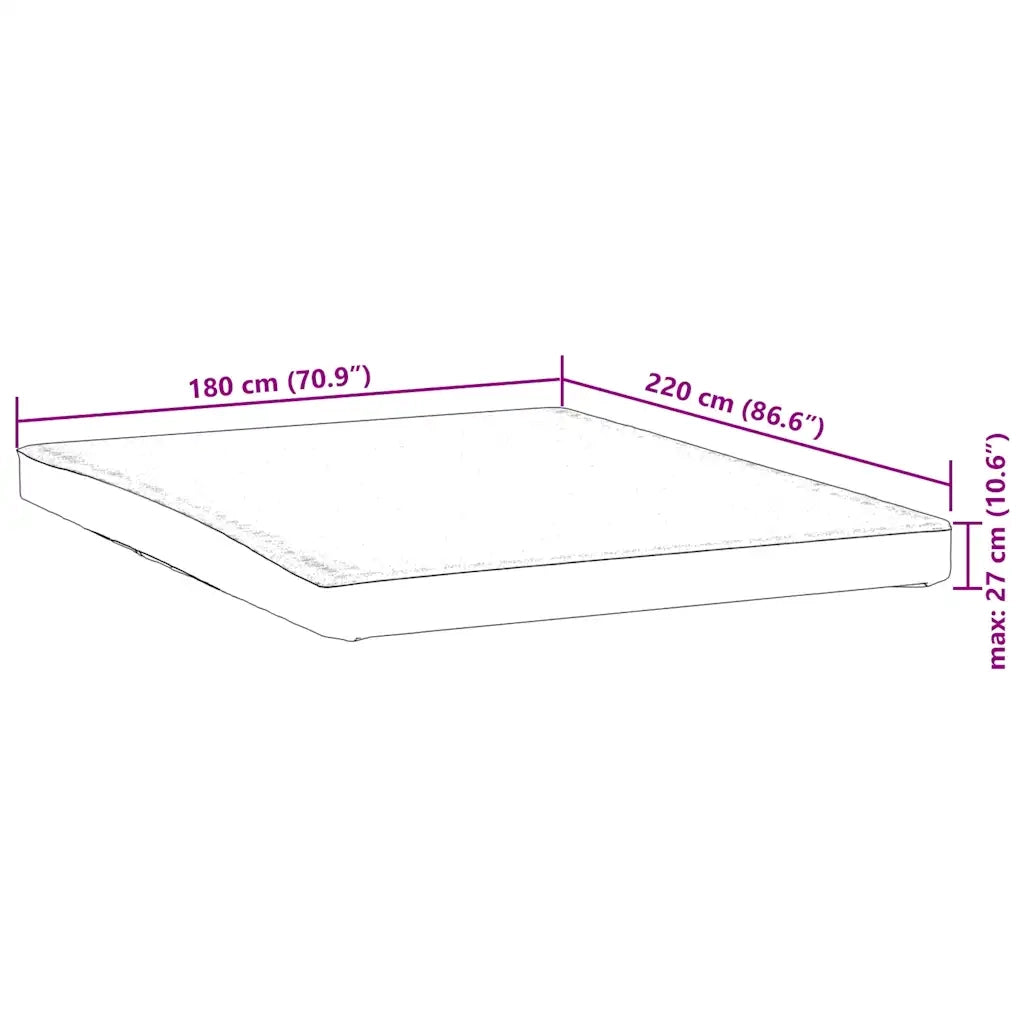 Coprimaterasso Bianco 180x220 cm Impermeabile 4100163