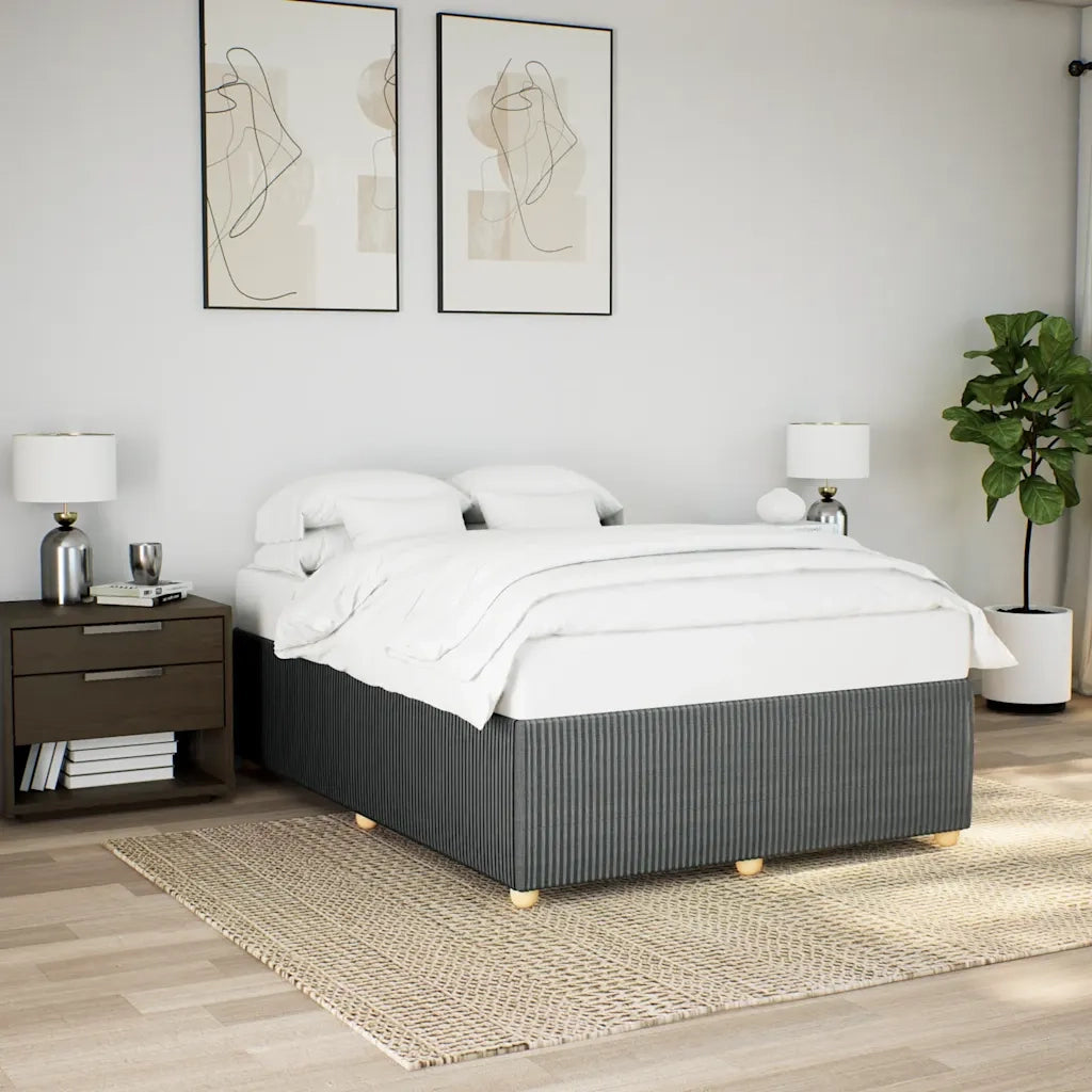 Giroletto senza Materasso Grigio Scuro 140x200 cm Tessuto 3284943