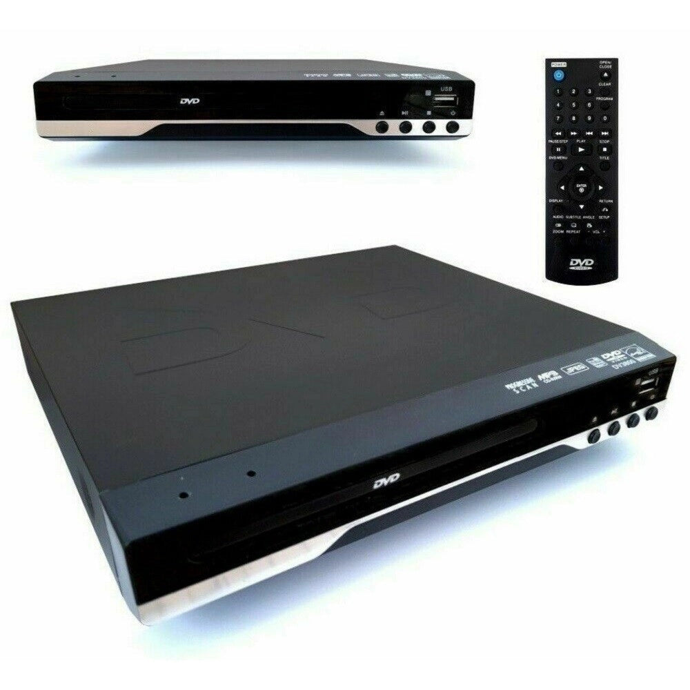 Trade Shop - Lettore Dvd Hdmi Usb Display Dvd-r Cd Mp3 Mp4 Telecomando Multilingua Dv3800 -