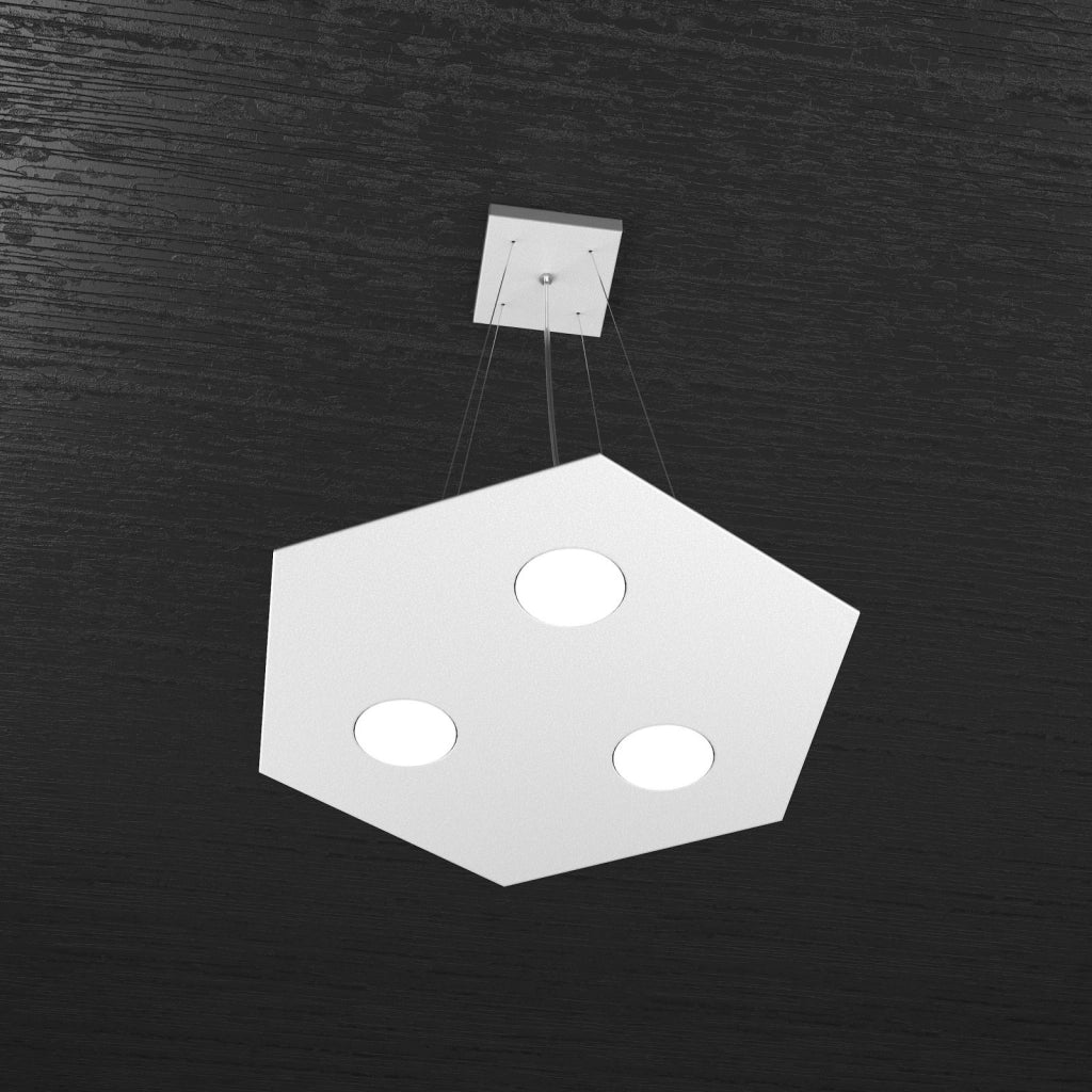 EXAGON SOSPENSIONE 3 LUCI GRIGIO 1142-SP-GR