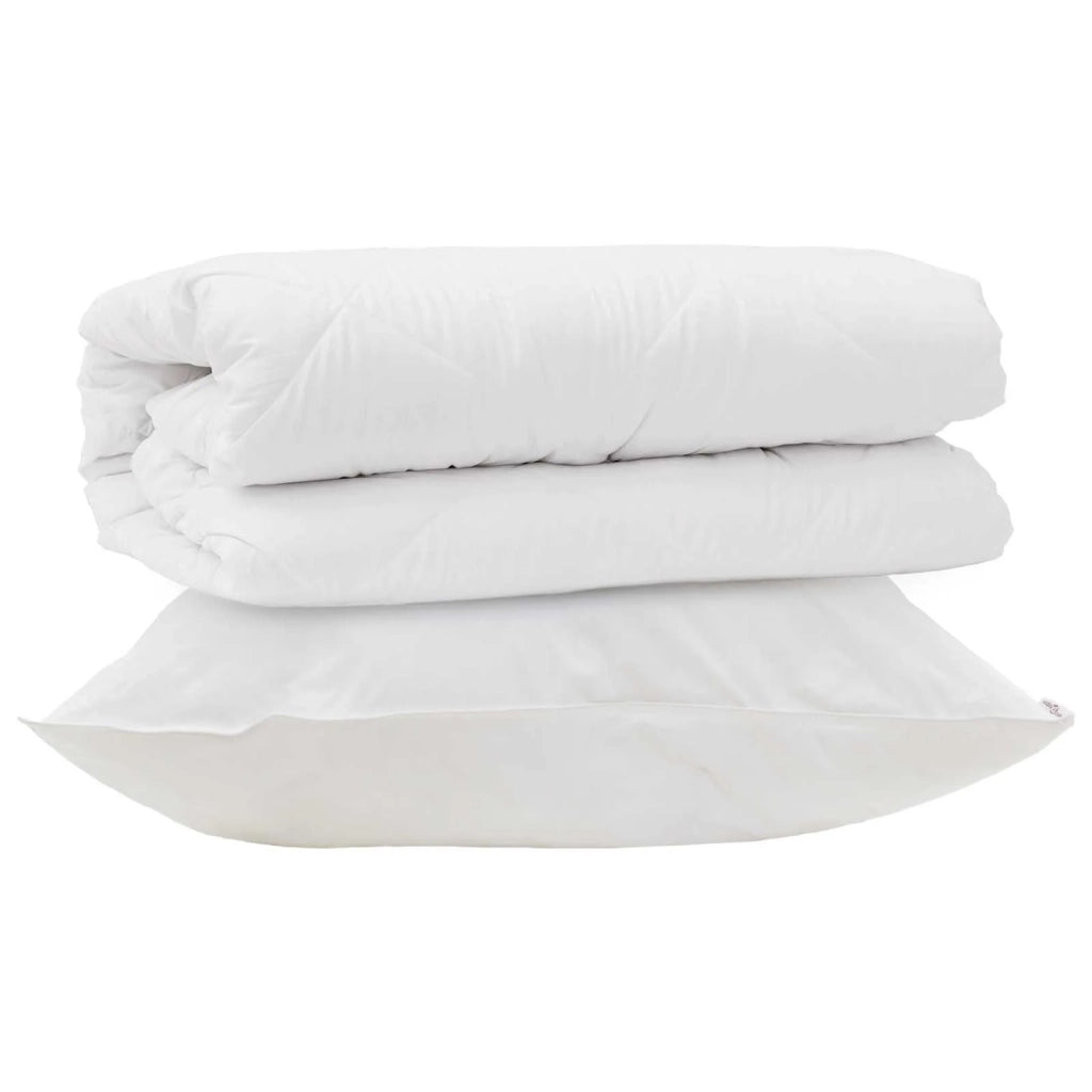 Set di Piumoni con cuscino 2 pcs Bianco Microfibra 3376809
