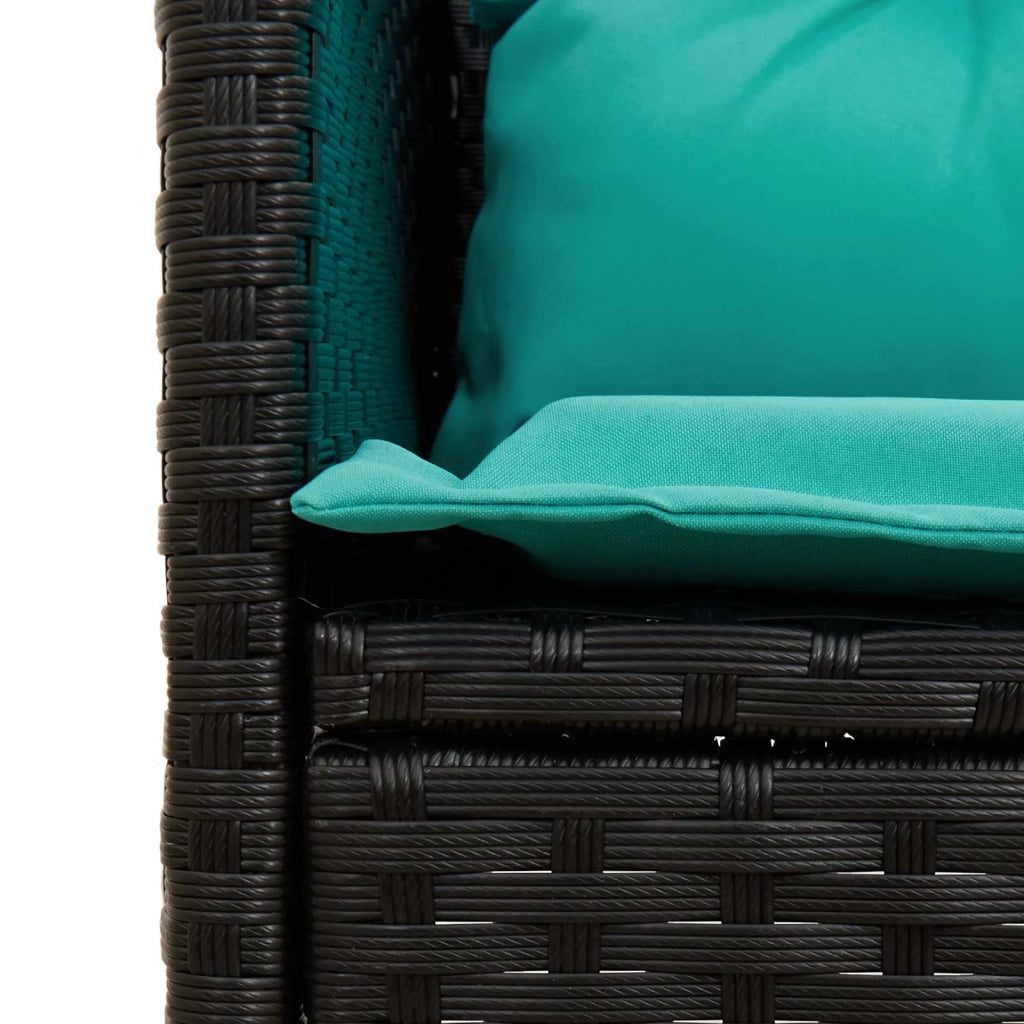Set Divano da Giardino con cuscino 2 pcs polyrattan 4103811