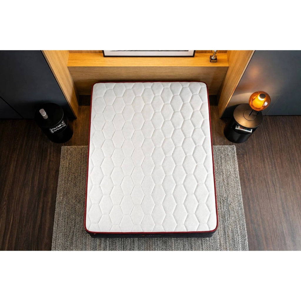 Materasso 90x190 cm Molle insacchettate e Memory foam - Boost