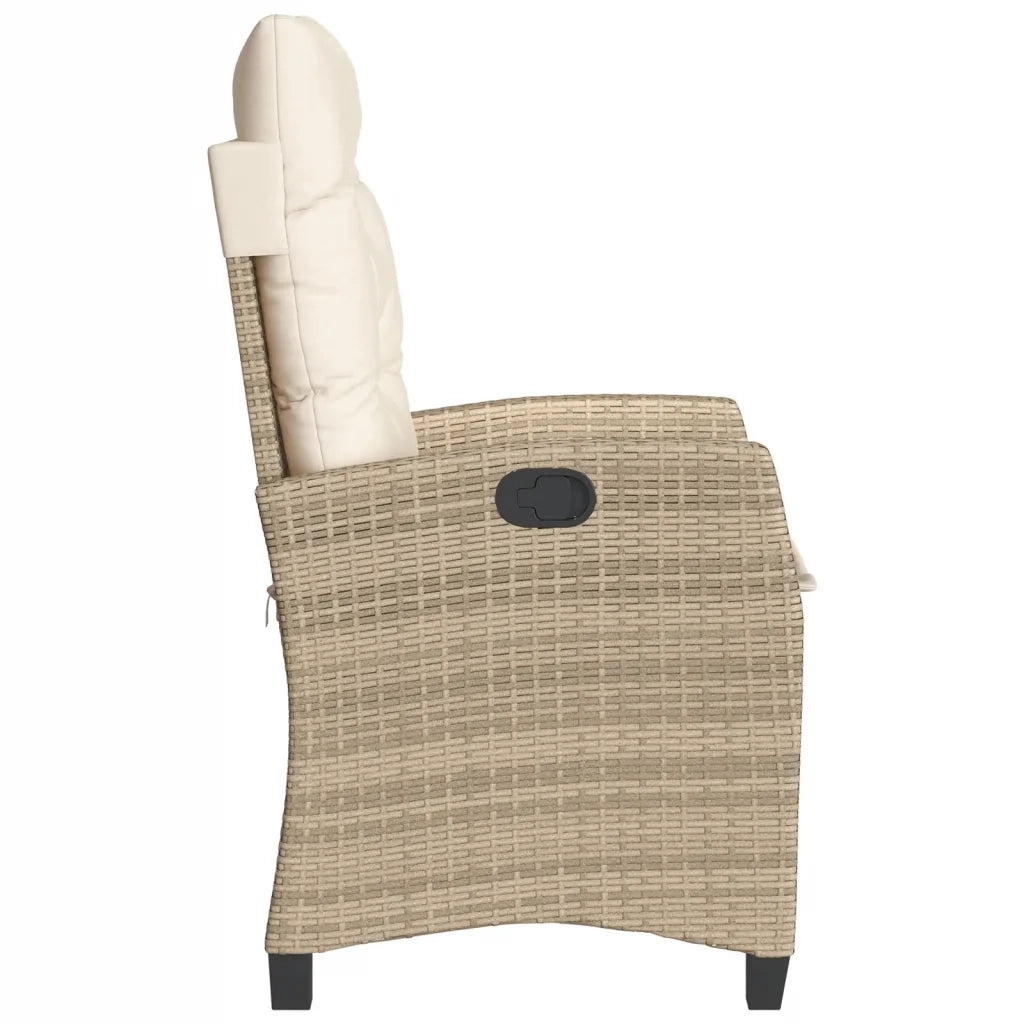 Set da Bistrò 3 pz con Cuscini Beige in Polyrattan 365228