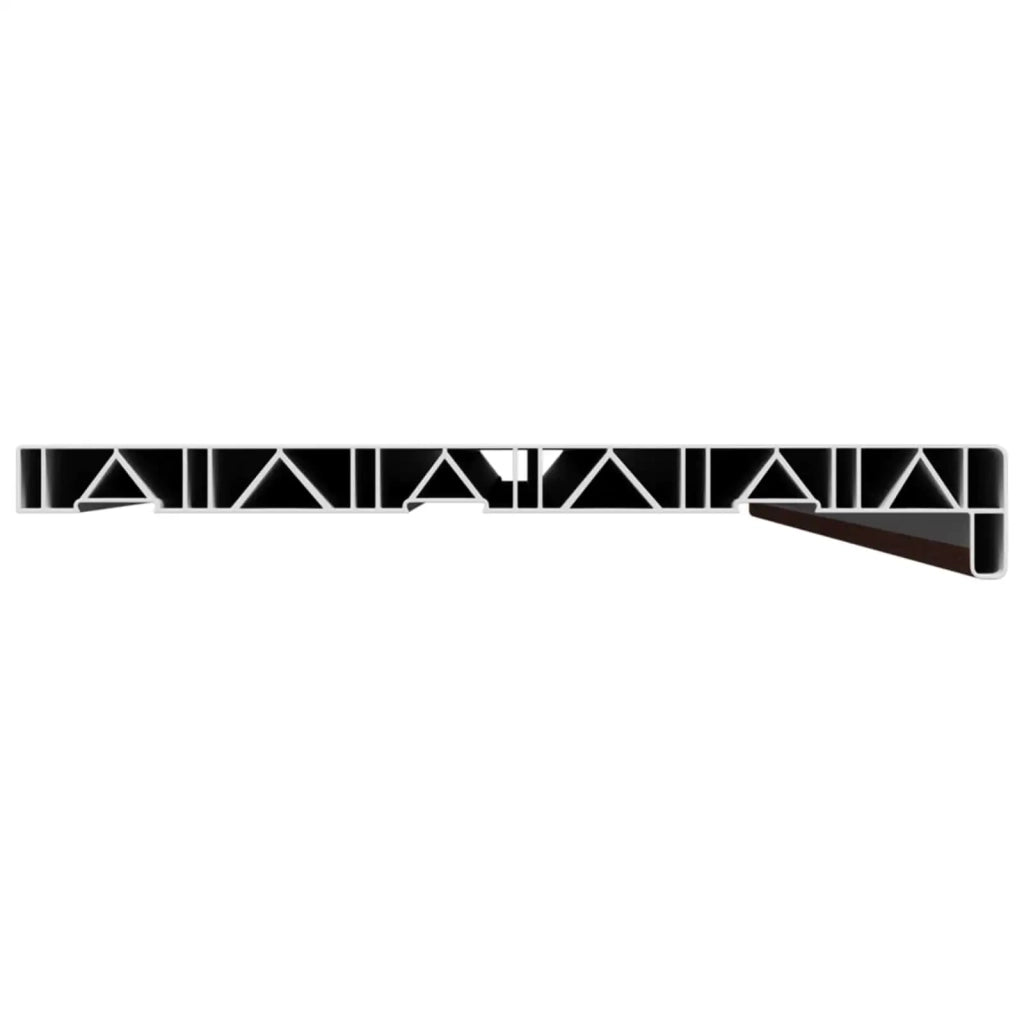 Soglia della Finestra Legno Marrone 120 x 35 x 4,5 cm PVC 42046918
