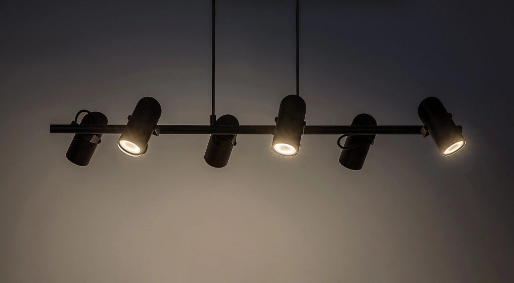 Lampada a sospensione nera 6xGU10 orientabile Rabalux