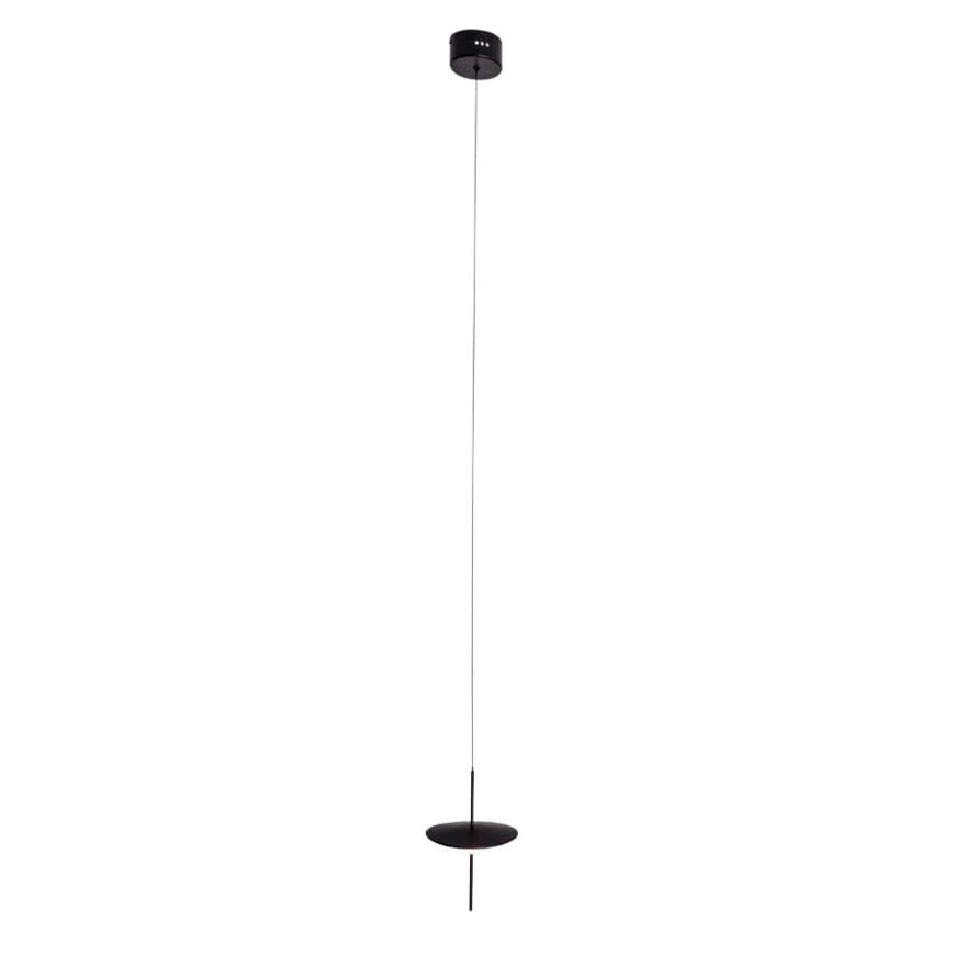 Lampada sospensione industriale nera Ø18 LED 12W Maxlight