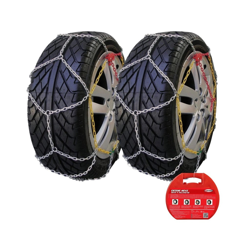 Set due pezzi catene da neve spessore 9mm gruppo 110