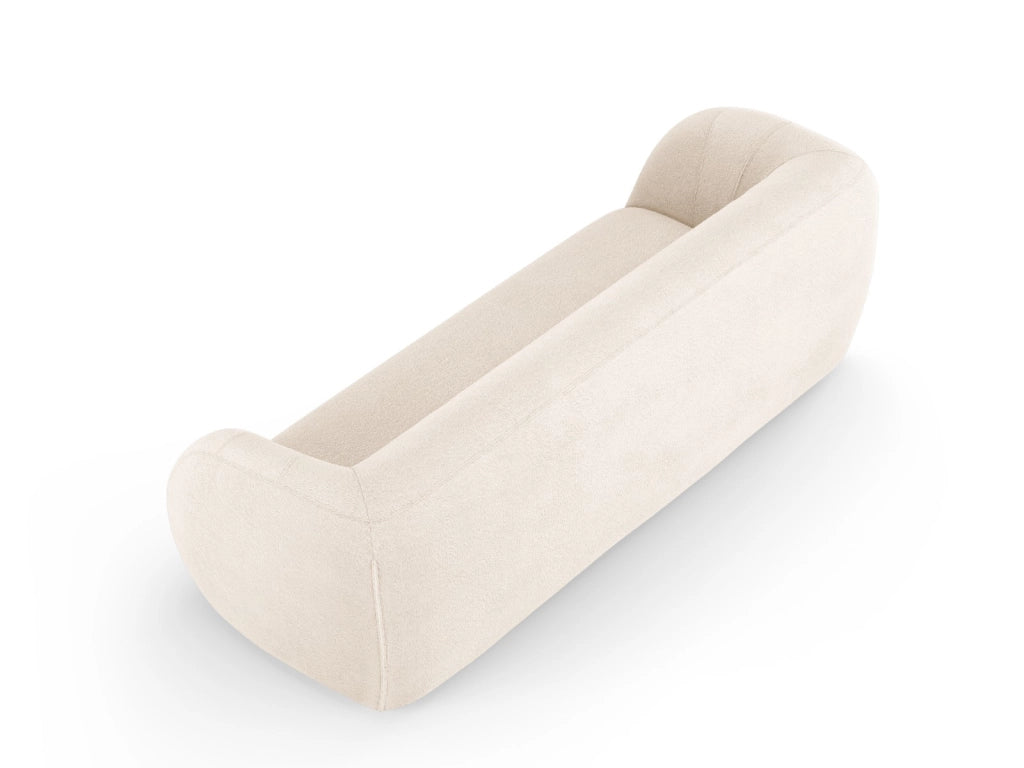 Cosmopolitan Design - Divano "Essen" 3 posti in bouclé beige 
