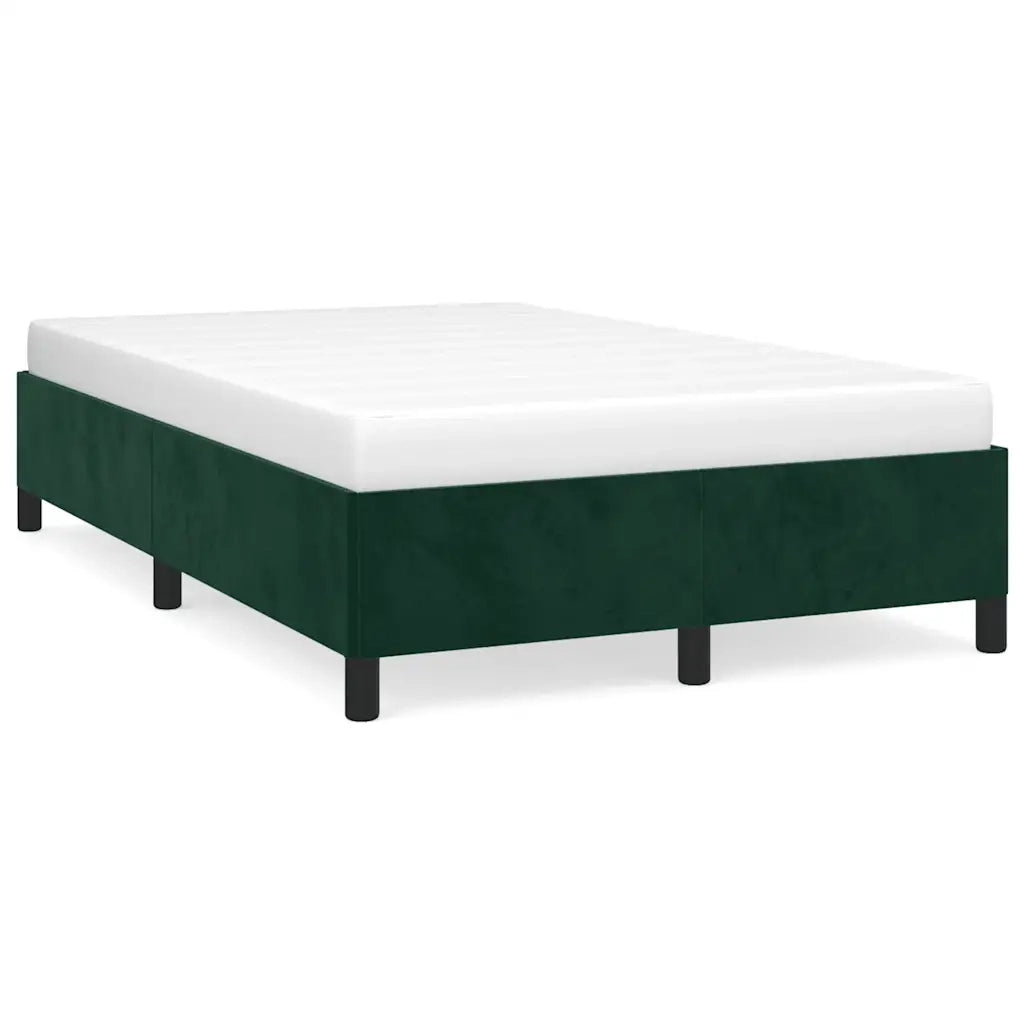 Giroletto senza Materasso Verde Scuro 120x200 cm in Velluto 347315