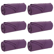 Coperte da Pile 6 pz Viola 240 x 220 cm Panno