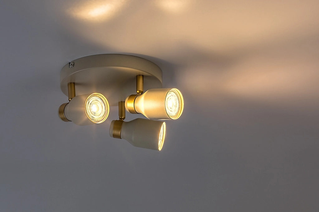 Lampada da soffitto Nezori 3xGU10 bianco oro Rabalux