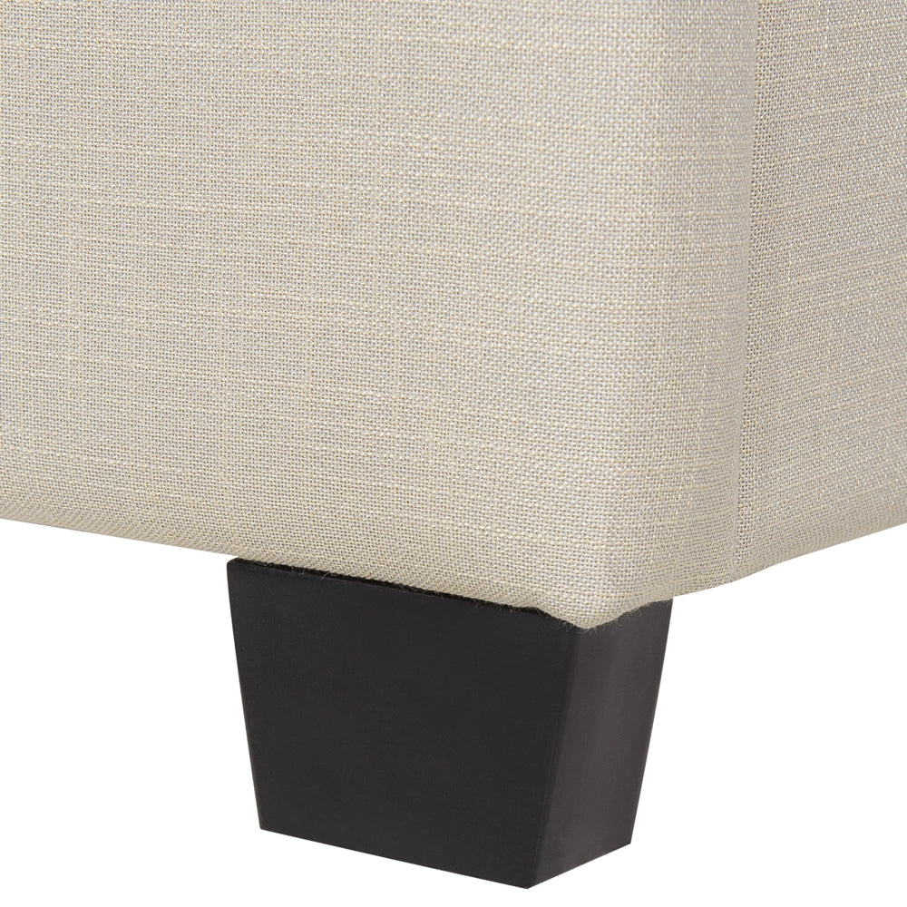 Letto Beige matrimoniale dimensione 140 x 200 cm in stile Moderno