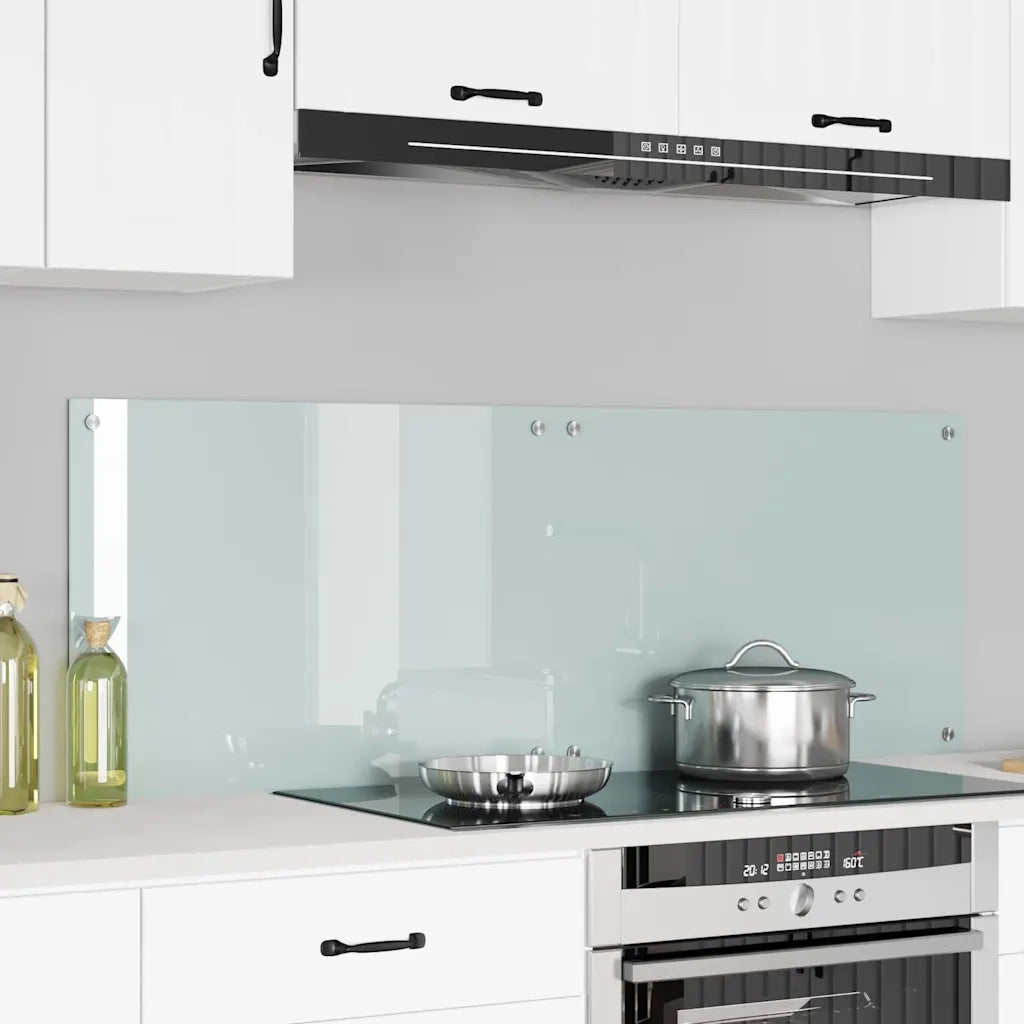 Schienale da cucina 2 pz Bianco 70 x 50 cm vetro temperato CFW3769286