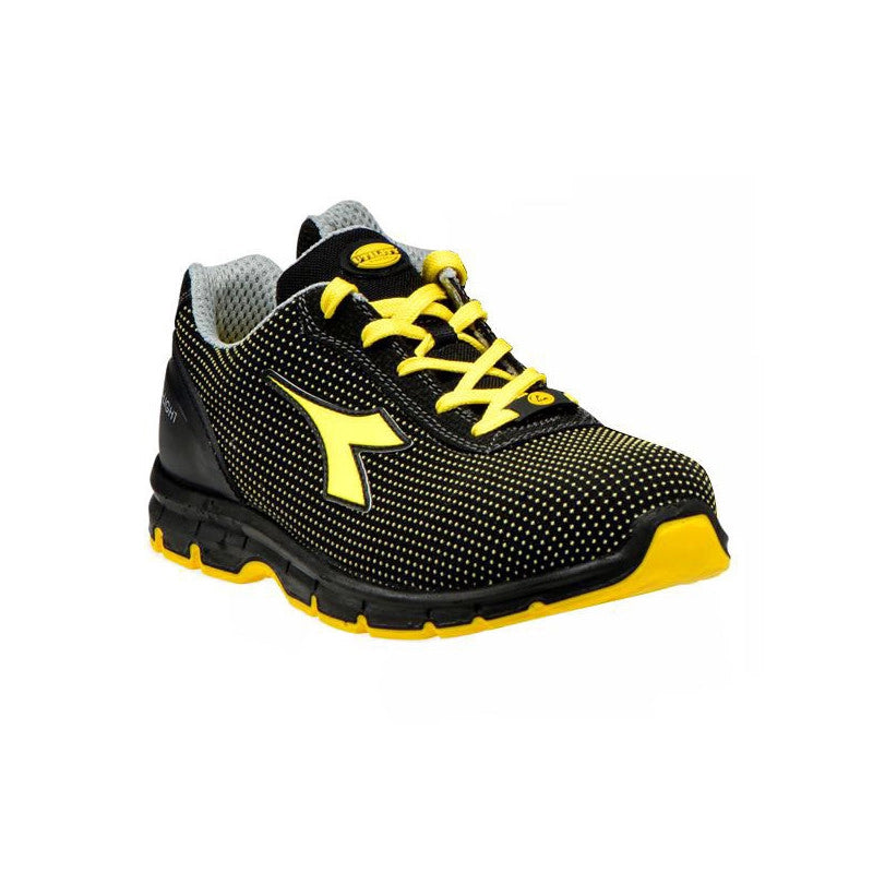 Scarpe Run Atom Nero/Giallo Basse 41 S3 Diadora